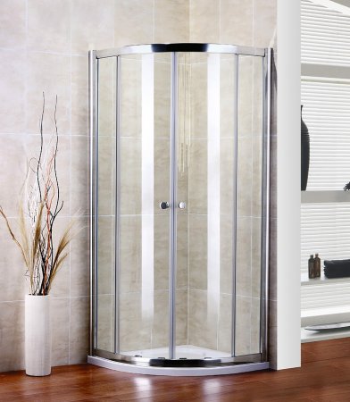 Душевой уголок Cezares Pratico R2 100 C Cr + трап в подарок 