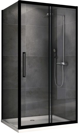 Душевой уголок Abber Schwarzer Diamant 120х90 AG30120BH-S90B профиль Черный стекло прозрачное 
