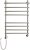 Полотенцесушитель электрический ДВИН F Primo Electro лесенка с полкой 80/50, ТЭН слева, хром 