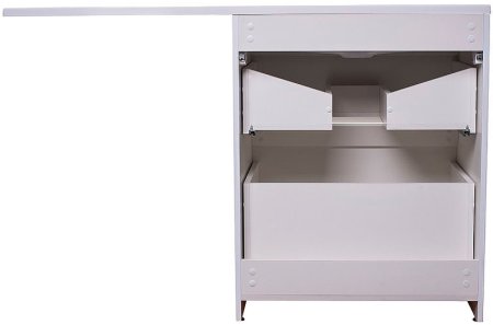 Тумба под раковину Style Line Даллас Люкс Plus 130 СС-00002348 Белая 