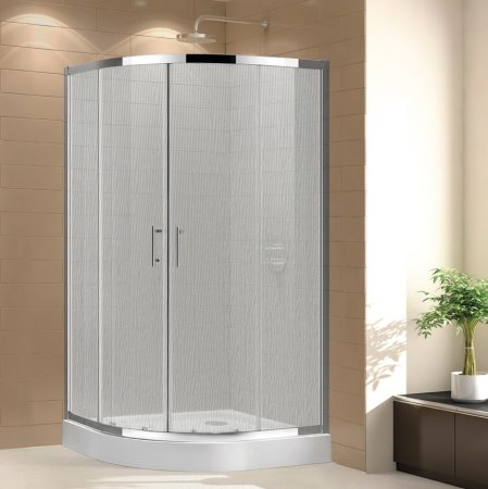 Душевой уголок Cezares Eco O-R-2-90-P-Cr стекло punto 