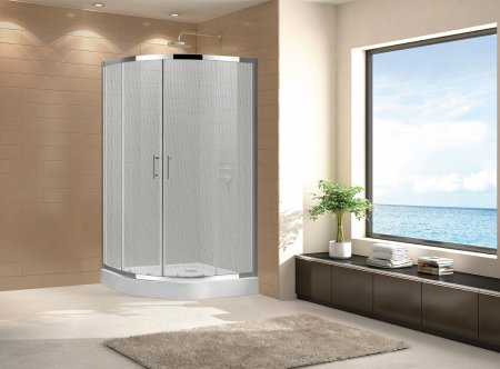 Душевой уголок Cezares Eco O-R-2-90-P-Cr стекло punto 