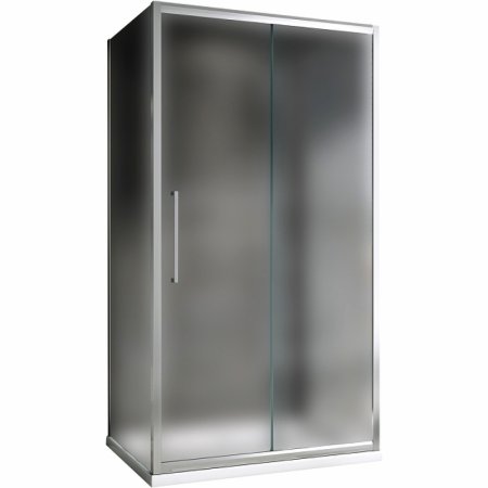 Душевой уголок Abber Schwarzer Diamant 130x85 AG30130MH-S85M-S85M профиль Хром стекло матовое 