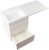 Тумба под раковину Style Line Даллас Люкс Plus 120 СС-00002351 подвесная Белая 