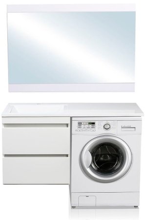 Тумба под раковину Style Line Даллас Люкс Plus 120 СС-00002351 подвесная Белая 