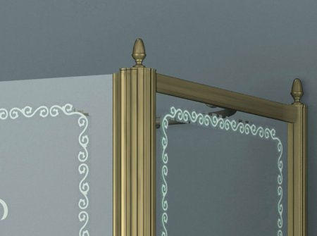 Душевой уголок Cezares Retro P1 90 CP Br L 