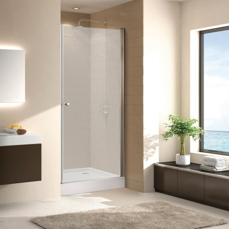 Душевая дверь в нишу Cezares ECO-O-B-1-80-P-Cr стекло punto + душевой трап 