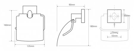 Держатель туалетной бумаги Bemeta Beta 132112012 