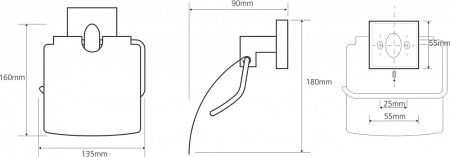 Держатель туалетной бумаги Bemeta Beta 132112012 