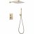 Душевая система Abber Daheim AF8251G с термостатом Золото матовое 