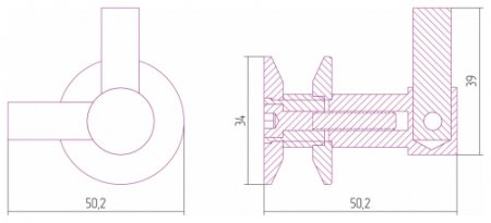 Крючки для полотенцесушителя Сунержа ВИКТОРИЯ Белый (RAL-9003) 