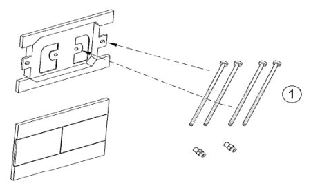 Кнопка смыва Jacob Delafon E4316-CP хром 