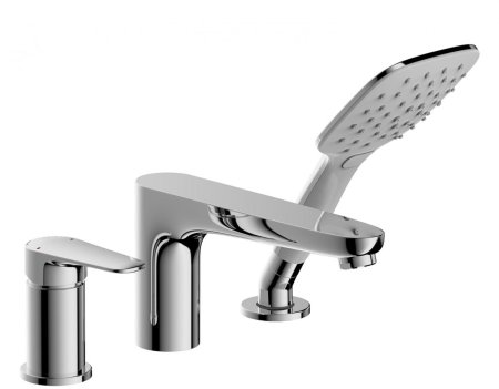Смеситель на борт ванны Bravat Iguassu F5173218CP-1-RUS, хром 