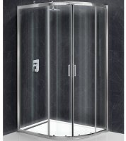 Душевой уголок BelBagno Uno 100х80 UNO-195-RH-2-100/80-C-Cr профиль Хром стекло прозрачное