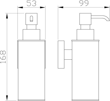 Дозатор мыла WONZON & WOGHAND, Брашированный никель (WW-8932-BN) 