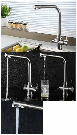 Смеситель для кухни BelBagno BB-LAM15-IN Сатин 