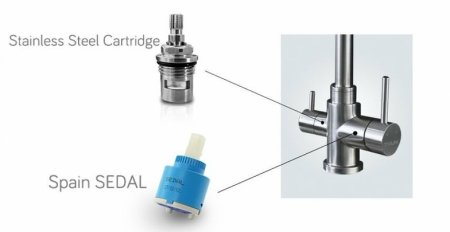 Смеситель для кухни BelBagno BB-LAM15-IN Сатин 