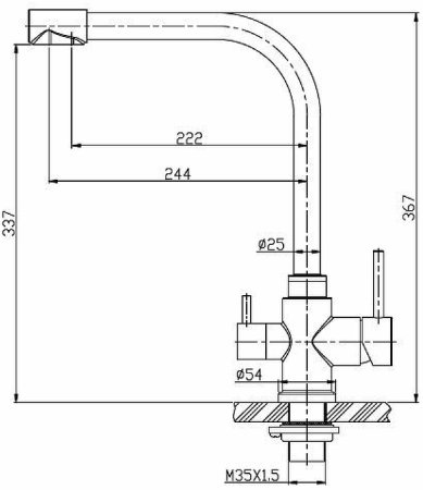 Смеситель для кухни BelBagno BB-LAM15-IN Сатин 