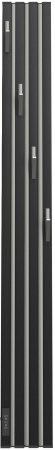 Полотенцесушитель электрический Point Пиано PN19722BGB 150x1200 диммер слева, черный/графит блеск 