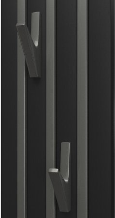 Полотенцесушитель электрический Point Пиано PN19722BGB 150x1200 диммер слева, черный/графит блеск 