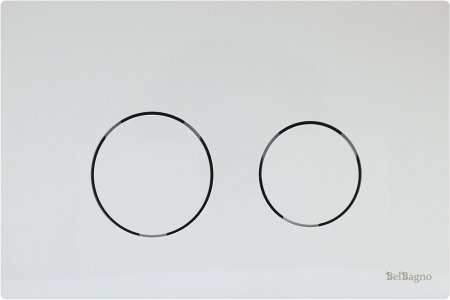 Кнопка смыва BelBagno Twin BB-P57130 белая 