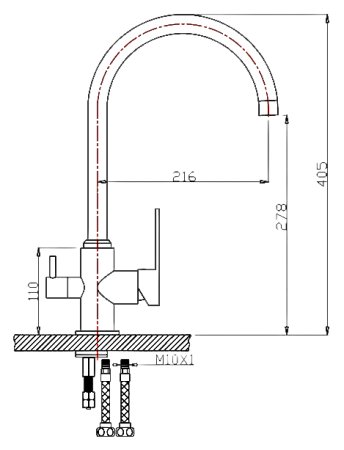 Смеситель для кухонной мойки Zorg Clean Water ZR 317 YF 