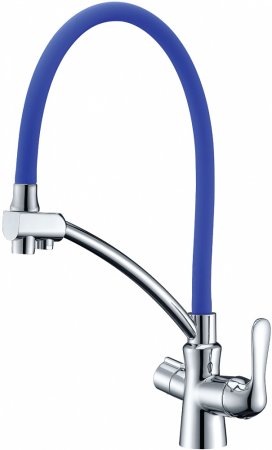 Смеситель Lemark Comfort LM3070C-Blue для кухонной мойки 