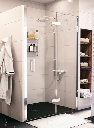 Душевая дверь в нишу WasserKRAFT Aller White 10H05RW 120 см 