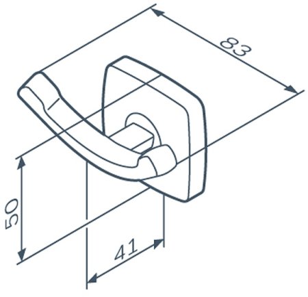 Двойной крючок AM.PM Gem A9035622 Черный 