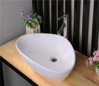 Раковина CeramaLux 7472B накладная