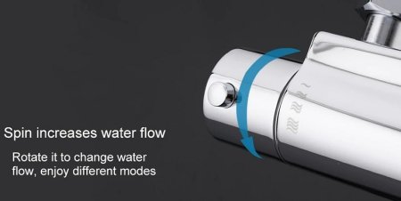 Смеситель для душа Gappo G2090 с термостатом Хром 