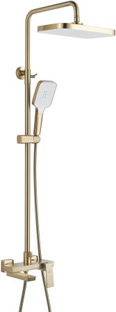 Душевая система Rose R1836G, золотой сатин 