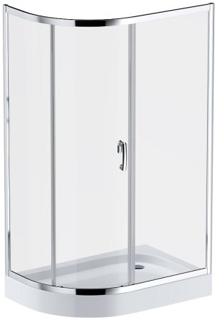 Душевой уголок AM.PM Like Solo Slide 120х80 W83G-302U120CT профиль Хром глянцевый стекло прозрачное 