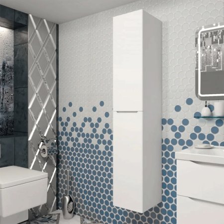 Шкаф пенал Opadiris Элеганс 30 R 00-00000462 Белый матовый 