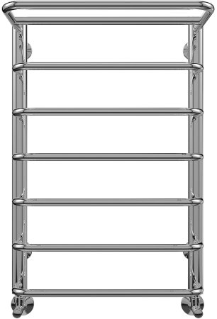 Водяной полотенцесушитель Terminus Полка П7 450x696 4670030723154 с полкой Хром 