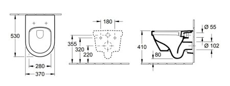 Унитаз подвесной Villeroy & Boch Architectura 5684R0T2 
