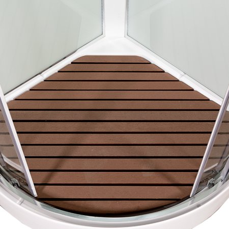 Душевая кабина Deto А01 LED с кнопкой и гидромассажем 