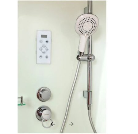 Душевая кабина Deto V1015 100 см низкий поддон 