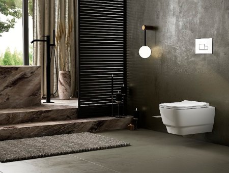 Унитаз биде Boheme Bello 971-2-MW подвесной Белый матовый без сиденья 