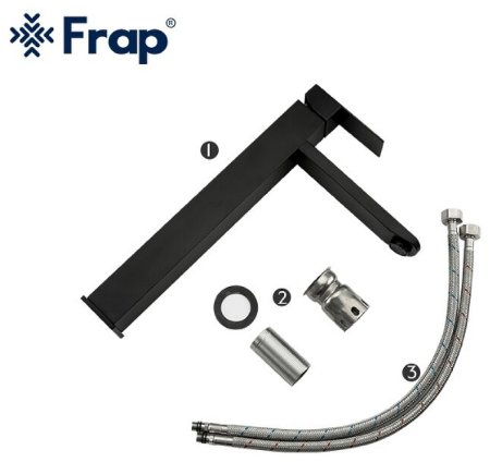 Смеситель для раковины Frap H802-6 F10802-62 Черный матовый 