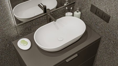 Раковина-чаша Whitecross Amber 60 0716.060035.200 Белая матовая 