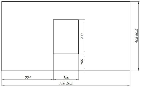 Столешница под раковину Allen Brau Priority 80 1.31010.GR-S Графит структ 