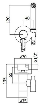 Душевой комплект Paffoni Light KITZCOL632CR110 из душевой системы с гигиеническим душем Хром 
