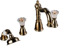 Смеситель на борт ванны Boheme Camelia 395 Золото