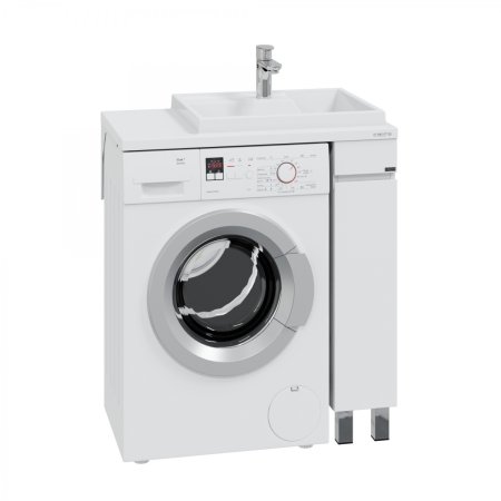 Тумба Санта Марс 19 напольная светлая с раковиной над стиральной машиной Юпитер 80 R 