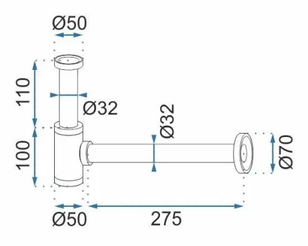 Сифон для раковины Rea REA-A8586 