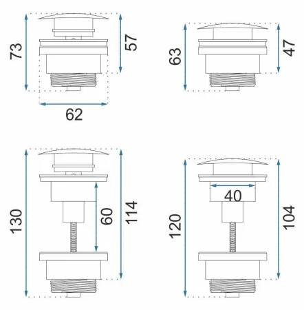 Сифон для раковины Rea REA-A8586 