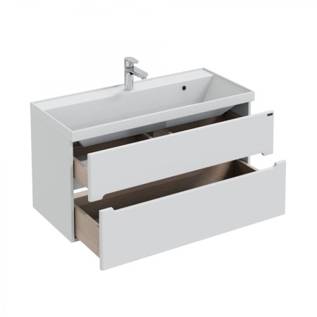 Тумба Санта Лондон 100 подвесной с умывальником Classic 100 