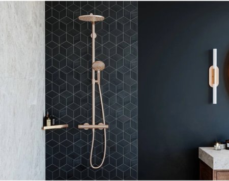 Полка Hansgrohe AddStoris 41741140 шлифованная бронза 