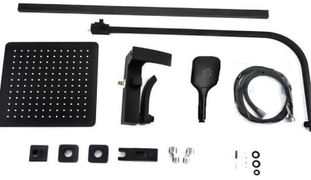 Душевая система ALMAes Turia SDI-1808 Черная матовая 